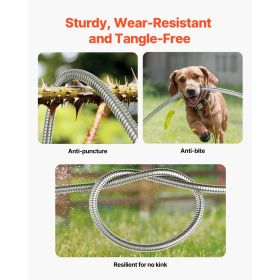 Metal Garden Hose 25 ft, Rust Proof Stainless Steel Water Hose, Heavy Duty Backyard Hose with 10 Function Nozzle, No-Kink & Flexible Water Pipe