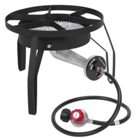 Ey31-54 Outdoor Furnace Round Furnace 20W BTU Head Diameter 26cm With 1.2m Leather Tube With 0-20psig High Pressure Valve (Option: Default)