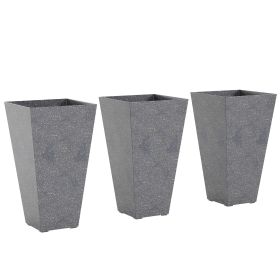 Set of 3 Plastic Flower Pots (default: default title)